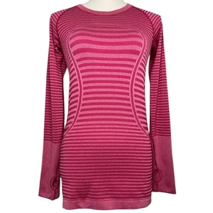 Lululemon Swiftly Tech Manga Larga Crew Heathered Berry Rumble 6 Para Mujer’s  - Imagen 1 de 7