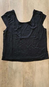 WILD FABLE Womens Cap Sleeve Low Back Top Size XL Black - Picture 1 of 3