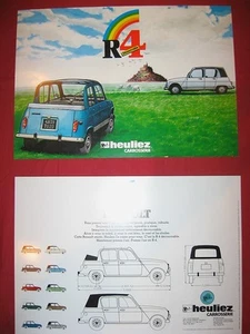 RENAULT R 4 découvrable HEULIEZ : Prospectus de février 1981 - Picture 1 of 1