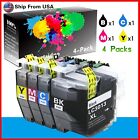 4Pack Compatiable LC3013 LC3011 Ink Cartridge for MFC-J895DW MFC-J690DW