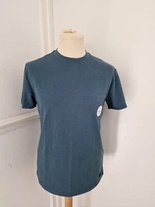 Mens Hollister Relaxed Cooling T-Shirt. New With Tags. Small. Dark Teal. RRP £15 - Picture 1 of 8