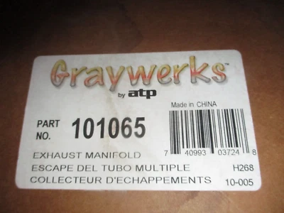 Colector de escape derecho ATP 1966-1991 Chevrolet 1970-1991 GMC 101065 396 402 454 Foto 1 de 4