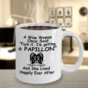 Papillon Dog,Continental Toy Spaniel,Butterfly dog,Squirrel,Gift,Cup,Coffee Mug - Picture 1 of 5