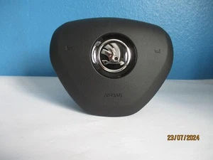ŠKODA SUPERB LENKRAD A.I.R.B.A.G FAHRER  3V0880201AF IZY ORIG. NEU(AIR012) - Picture 1 of 6