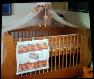 £2000 RARE Tutti Bambini Louis COTBED + WARDROBE + CHANGE STATION +TOYBOX+SHELF - Picture 1 of 5