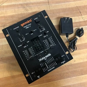 Gemini PMX-7 DJ PREAMP MIXER - w/Power Adapter - WORKS - Picture 1 of 6