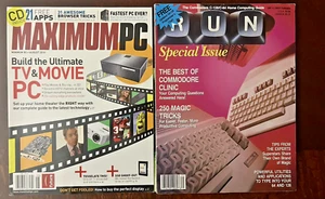 RUN Special Issue Magazine (1987) Commodore Computer + Maximum PC Mag (2010) - Picture 1 of 1