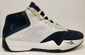Reebok Answer XII 12 men sz 13.5 navy/white AI Allen Iverson RB 812 FLU - Picture 1 of 12