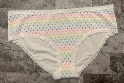 BRAGAS HIPHUGGER RARAS BORDADAS NARANJA AMARILLO NEÓN VICTORIA'S SECRET XL BORDADAS Foto 1 de 3