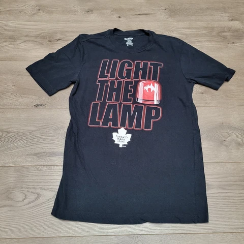 Toronto Maple Leafs Reebok NHL Hockey Short Sleeve T-Shirt Mens Medium Youth XL Cover