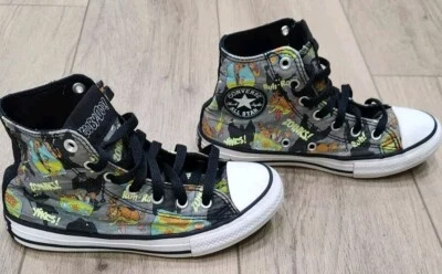 Converse All Stars High Top Chuck Taylor Scooby Doo Glow In The Dark Youth 2 - Image 1 of 4