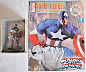Figurine plomb Marvel Super Heroes Eaglemoss N° 9 Captain America fascicule 2006 - Imagen 1 de 1