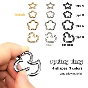 5pcs Bag Strap Findings Star Duck Shape Spring Ring Open Buckle Carabiner Clip - Picture 1 of 18