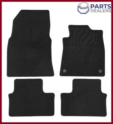 GENUINE RENAULT CLIO V 2019-2025 CAR VELOUR FLOOR CARPET MATS MAT SET OF 4 BLACK - Image 1 of 4