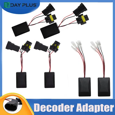 2x Decoder Adapter Harness for H11 9005 9006 H1 HB3 HB4 H7 LED Headlight Bulbs Foto 1 de 4