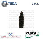 I6G002PC BELLOWS STEERING RACK BOOT PAIR SET FRONT PASCAL 2PCS NEW