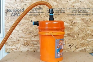 Adaptador de polvo de bloqueo de manguera de aspiradora de tienda de 1 1/4" para separador de polvo ciclónico Dustopper - Imagen 1 de 7