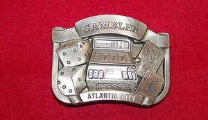 Brand New Pewter Gambler Belt Buckle - Picture 1 of 2