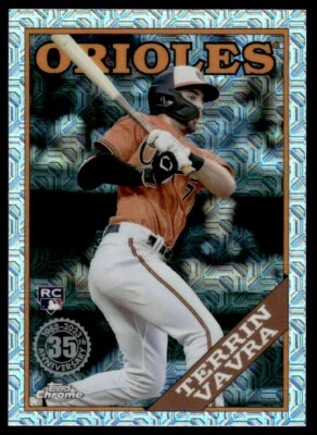 2023 Topps Chrome 1988 Baseball Terrin Vavra Oakland Athletics #T88C-10 - Image 1 of 2