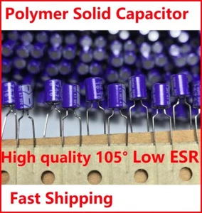 10x Condensador de aluminio sólido polímero Sanyo 16v 4.7uf 4.7uf16v (RP 10v 6.3v 4v) - Imagen 1 de 1