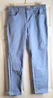Womens Crown And Ivy Size 6 Straight Leg Pants. Light Blue
