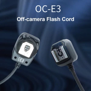 OC-E3 Off Camera Flash Cable Hot Shoe Cord Sync Remote Focus Cable for Canon - Picture 1 of 7