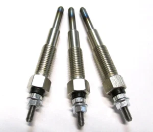 3 Glow Plugs for Perkins, 403D-17, 403C-15, 102-04, 103-06, 103-09, 103-10, - Picture 1 of 4