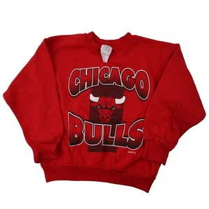 Vintage Chicago Bulls Youth Medium Graphic Sweatshirt Red - Picture 1 of 8