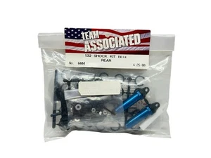 New Team Associated 6444 1.32 Blue Aluminum Rear Shock Kit Rc Part #15606 - Picture 1 of 2