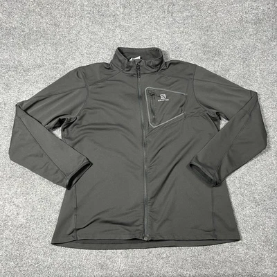 Chaqueta Salomon Mujer 2XL XXL Negra Cremallera Completa Softshell Acti Térmica Bolsillo en el Pecho Foto 1 de 4