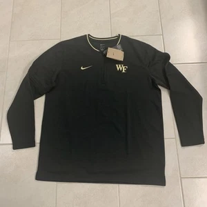 Wake Forest Demon Deacons Nike Black 1/4 Zip Pullover Jacket Men’s Size X-Large - Picture 1 of 6