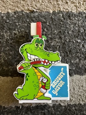 Винтажный Редкий 1984 Трудно Найти Держатель для Зубной щетки Brushy Gator - Изображение 1 из 4
