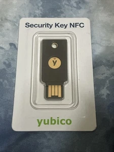 Yubico Security Key NFC Multi-Factor Authentication Black FIDO Only USB-A NFC - Afbeelding 1 van 2