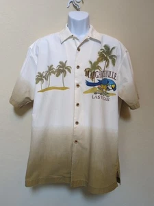 Vintage Jimmy Buffett MargaritaVille Grafik Las Vegas Herren Gr. L Knopfleiste Baumwolle - Bild 1 von 14