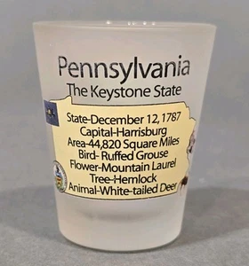 Pennsylvania Keystone State Souvenir Shot Glass - Picture 1 of 4