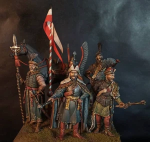Húsares alados polacos y Szlachta 54 mm juguete pintado soldado | nivel de arte - Imagen 1 de 4