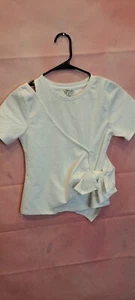 Habitual Kids Girl's White Top Short Sleeve Size 12 - Picture 1 of 7