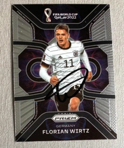 FLORIAN WIRTZ Bayer Leverkusen DFB In-person signed TC Panini World cup 2022 - Picture 1 of 2