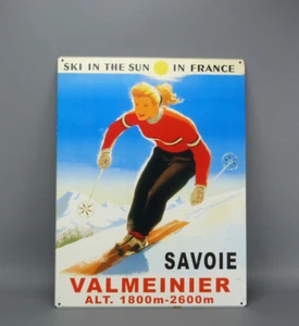 Ancienne plaque touristique de la station de ski de VALMEINIER SAVOIE, années 60 - Picture 1 of 5