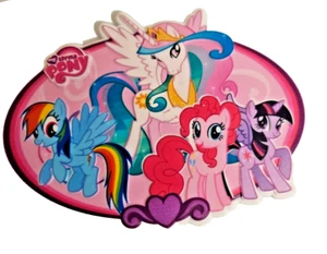My Little Pony Cake Topper Ponis Multicolor Pequeño Tamaño Reutilizable Plástico 6" - Imagen 1 de 1