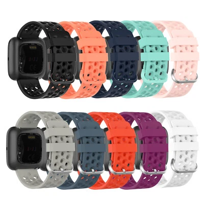 Replacement Silicone Rubber Sport Band Strap Wristband For Fitbit Versa 2 1 Lite