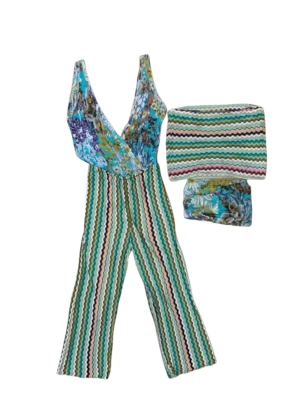 Mono Missoni Hecho en Italia Tejido de Seda 2 en 1 Tubo Top Floral 44 $3400 Foto 1 de 4