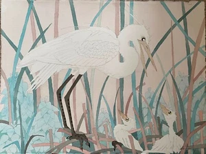 Heron with Young by Dan Goad - Picture 1 of 3