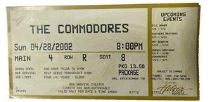 2002 The Commodores Concert Ticket Las Vegas Hilton Original - Picture 1 of 5