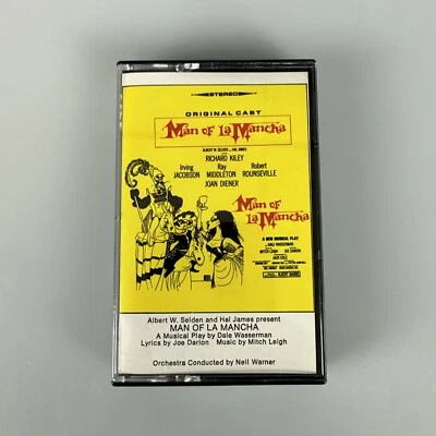 Vintage Near Mint Man Of La Mancha Original Cast Cassette Tape MCA Musical Play - Image 1 of 4