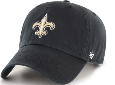 Sombrero ajustable de limpieza negro marca New Orleans Saints '47 para hombre Foto 1 de 2