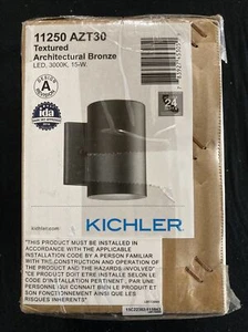 Kichler 1125030 Bronze Single Light 7"W Led Outdoor Wall Sconce - Picture 1 of 5