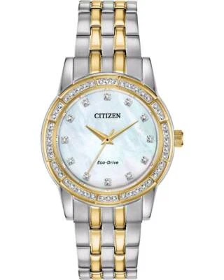 NEW Citizen Silhouette Crystal EM0774-51D Ladies 31mm Watch MSRP $350 - Image 1 of 4