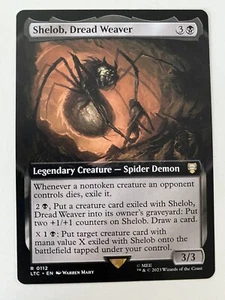 Shelob, Dread Weaver *sin lámina* ARTE EXT El Señor de los Anillos Magic The Gathering Lote Casi Nuevo/Mt Cmb Shp - Imagen 1 de 2