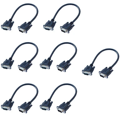 100pcs/pack VGA Computer Monitor Cable 15Pin Male to Male PC Screen Lead 30CM - Image 1 of 4